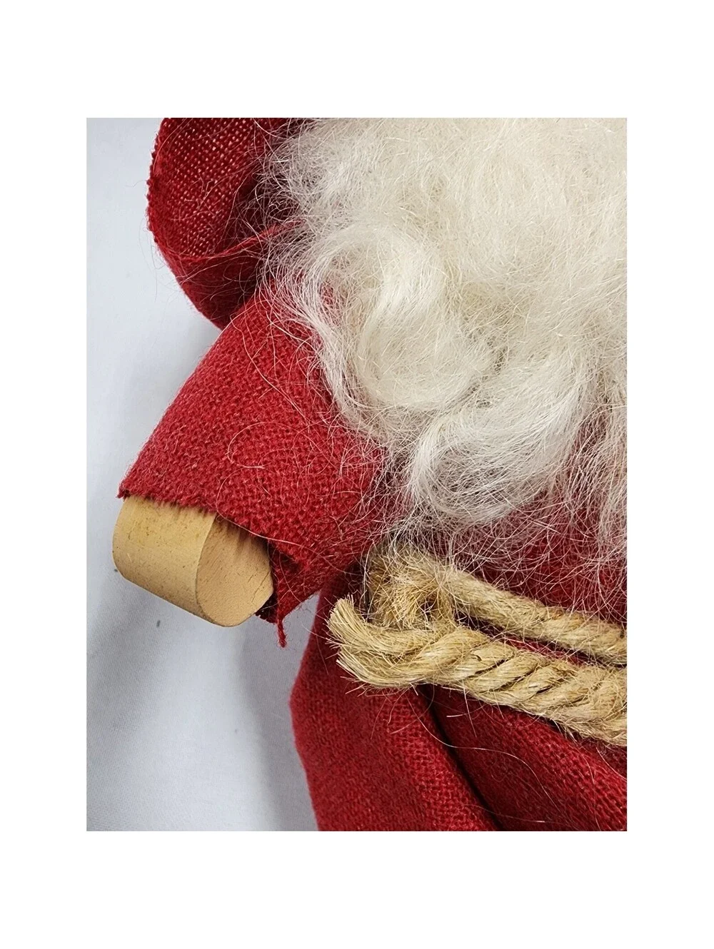 Lizzie High Folk Doll Sitting Santa Claus Red Handcrafted 1987 Ladie Friends 9